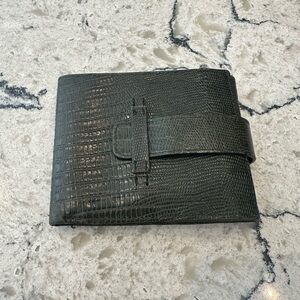 Robert Clergerie leather animal continental wallet!